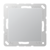 Крышка без отверстий, фиксация защёлкиванием, для произвольных вырезов (либо использование в качестве заглушки), возможно IP44; термопласт; алюминий; - артикул A594-0AL
