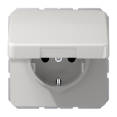 SCHUKO®-розетка 16 A / 250 B ~ с защитой от детей и крышкой| CD1521BFKIKLLG |Jung - артикул CD1521BFKIKLLG