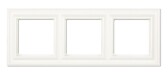 Рамка 3-поста; термопласт; белый; Eco Deco - артикул EPD483WW