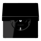 Штепсельная розетка SCHUKO 16A, 250V~  с крышкой| LS1521KLSW |Jung - артикул LS1521KLSW