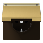 Штепсельная розетка SCHUKO 16A 250V~ с крышкой, защитой от детей| ME1520NAKLC |Jung - артикул ME1520NAKLC