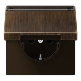 Штепсельная розетка SCHUKO 16A 250V~ с крышкой, защитой от детей| ME1520NAKLAT |Jung - артикул ME1520NAKLAT