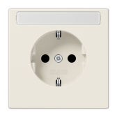 Штепсельная розетка SCHUKO 16A, 250V~ с защитой от детей и полем для надписи; слоновая кость - артикул LS1520KINA