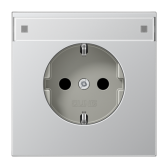 Штепсельная розетка SCHUKO 16A 250V~ с защитой от детей и полем для надписи; алюминий - артикул AL1520KINA