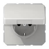 SCHUKO®-розетка 16 A / 250 B ~ с крышкой| CD1521BFKLLG |Jung - артикул CD1521BFKLLG