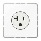Штепсельная розетка SCHUKO 16А 250V~ с углом наклона 20°; белая - артикул CD521-20WW