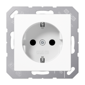 Штепсельная розетка SCHUKO 16A 250V~ с защитой от детей; термопласт; белая - артикул A1520BFKIWW