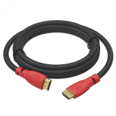 Кабель HDMI 2.0, Ultra HD 19М на 19М, 5 м., черный-красный - артикул 1000614791