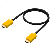 Кабель HDMI 1.4 19М на 19М, 1.8 м., черный-желтый - артикул 1000696320