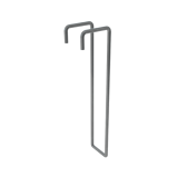 Скоба подвеса короба SPK 50х50 F 60х30 L200 | SPK50-50 F60-30 L200 | КМ - профиль - Система КМ, артикул LO34857