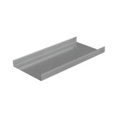 Лоток неперф. 80х500х1,2 L3000 мм "Стандарт ПЛЮС" INOX304 | LNEplus80-500-1.2-3000 INOX304 | КМ - профиль - артикул PL5356