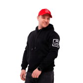 Толстовка худи с логотипом СИСТЕМА КМ размер XXL черная | Hoody-KM-XXL-black | СИСТЕМА КМ - артикул LO47726