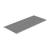 Крышка лотка 400х1,0 L3000 мм "ПЛЮС" INOX304 | KLplus400-1.0-3000 INOX304 | КМ - профиль - артикул PL2368