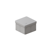 Коробка распр. огнестойк. (HF) двухкомп. FIREFORT КРОПС-P3, IP67, 80х80х50 мм,  до 2,5 мм2, 2 клеммы | FRJB2-KM-P3-2.5-02-КРОПС-IP67 | СИСТЕМА КМ - артикул KR0228