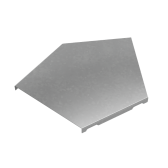 Крышка горизонт. угла 45 гр. 150 мм "ПЛЮС" INOX304 | KGLplus45-150 INOX304 | КМ - профиль - артикул PL6510