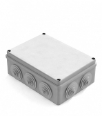 Коробка распаячная для наружного монтажа IP55 10 гермовводов 190х140х70 - артикул 8820020