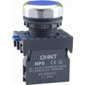Кнопка управления NP8-10BN/6 без подсветки синяя 1НО IP65 (R) | 578645 | ЧИНТ (CHINT) - артикул 578645