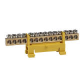 Шина нулевая тип Стойка OptiKit BB-S-PE-DIN-14-6х9-желтый - артикул 277835