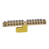 Шина нулевая с одним изолятором OptiKit BB-O-PE-S-14-6х9-желтый - артикул 277929