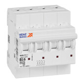 Выключатель автоматический четырехполюсный 16А B 4,5кА AC OptiDin BM63-4B16-4,5-УХЛ3 - артикул 329528