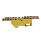 Шина нулевая с изолятором OptiKit BB-D-PE-DIN-22-6х9-желтый - артикул 277849