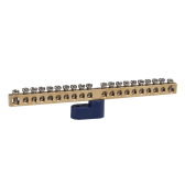 Шина нулевая с одним изолятором OptiKit BB-O-N-S-20-6х9-синий - артикул 277936