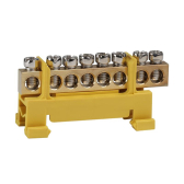 Шина нулевая тип Стойка OptiKit BB-S-PE-DIN-8-6х9-желтый - артикул 277836