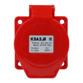 Розетка 324-32А-6h-380AC-3P+PE-IP44 - артикул 222760