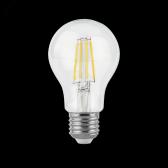 Лампа светодиодная LED 6 Вт 600 Лм 2700К теплая Е27 А60 Filament Gauss (102802106) - артикул 102802106