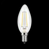 Лампа светодиодная LED 5 Вт 450 Лм 4100К белая Е14 Свеча диммируемая Filament Gauss (103801205-D) - артикул 103801205-D