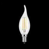 Лампа светодиодная LED 5 Вт 450 Лм 4100К белая Е14 Свеча на ветру диммируемая Filament Gauss (104801205-D) - артикул 104801205-D