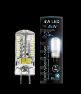 Лампа светодиодная LED 3 Вт 240 Лм 4100К белая GY6.35 капсула 220 В силикон Black Gauss (107719203) - артикул 107719203