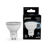 Лампа светодиодная LED 9 Вт 830 лм 4100К софит MR16 нейтральный GU10 AC 220В Black - артикул 101506209