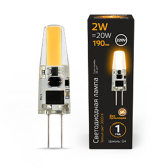 Лампа светодиодная LED 2 Вт 190 Лм 2700К теплая G4 капсула 220 В силикон Black Gauss (107707102) - артикул 107707102