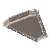 Угол горизонтальный 45 градусов Стандарт INOX (AISI 409) 500х50 | PR16.3479 | Промрукав - артикул PR16.3479
