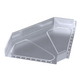 Угол горизонтальный 90 градусов Стандарт INOX (AISI 316) 500х100 | PR16.3541 | Промрукав - артикул PR16.3541