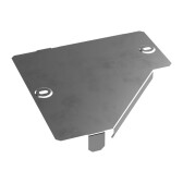 Крышка переходника левого Стандарт INOX (AISI 304) 200х100 | PR16.4297 | Промрукав - артикул PR16.4297