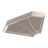 Угол горизонтальный 90 градусов Стандарт INOX (AISI 409) 500х50 | PR16.3569 | Промрукав - артикул PR16.3569