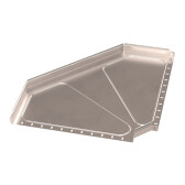 Угол горизонтальный 90 градусов Стандарт INOX (AISI 409) 600х50 | PR16.3572 | Промрукав - артикул PR16.3572