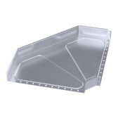 Угол горизонтальный 90 градусов Стандарт INOX (AISI 316) 600х100 | PR16.3544 | Промрукав - артикул PR16.3544