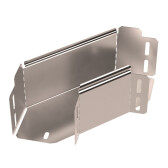 Угол горизонтальный 90 градусов Стандарт INOX (AISI 409) 100х100 | PR16.3556 | Промрукав - артикул PR16.3556
