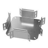 Ответвитель Х-образный Стандарт INOX (AISI 304) 100х80 - артикул PR16.3173