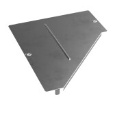 Крышка переходника левого Стандарт INOX (AISI 304) 500х200 | PR16.4306 | Промрукав - артикул PR16.4306