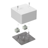 Коробка огнестойкая для кабель-канала 40-0460-FR2.5-4 Е15-Е120 85х85х45 - артикул 40-0460-FR2.5-4