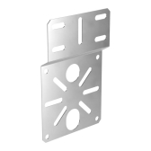 Пластина монтажная для ЭМК Стандарт INOX (AISI 304) 175х110 - артикул PR16.3810