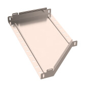 Переходник левый Стандарт INOX (AISI 409) 600х400х50 | PR16.5636 | Промрукав - артикул PR16.5636