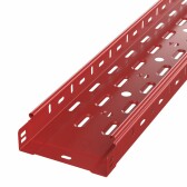 Лоток перфорированный Стандарт 150х50х3000 (0,7 мм) RAL 3000 (12 м/уп) Промрукав - артикул PR16.1902