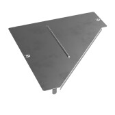 Крышка переходника левого Стандарт INOX (AISI 304) 500х150 | PR16.4305 | Промрукав - артикул PR16.4305