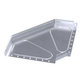 Угол горизонтальный 90 градусов Стандарт INOX (AISI 316) 400х50 | PR16.3536 | Промрукав - артикул PR16.3536