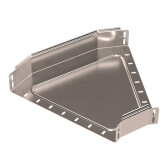 Угол горизонтальный 45 градусов Стандарт INOX (AISI 409) 400х80 | PR16.3477 | Промрукав - артикул PR16.3477